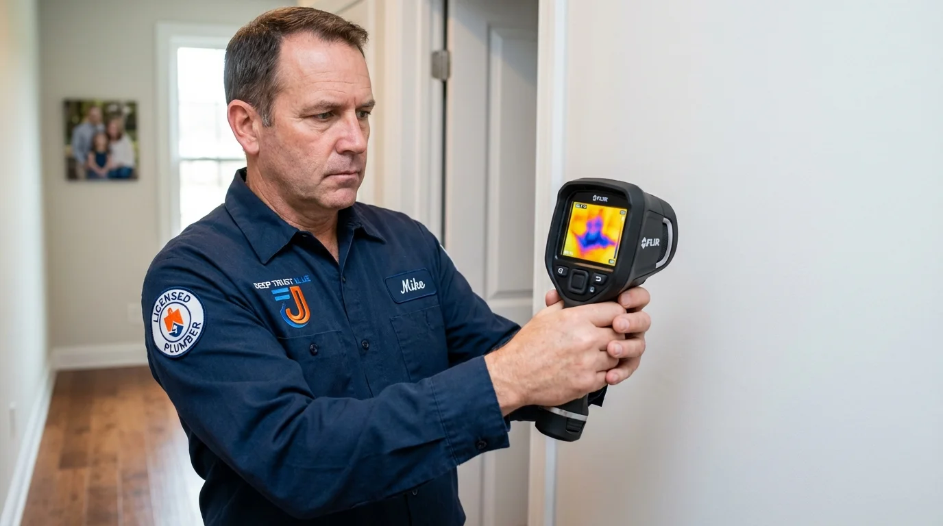 Thermal imaging leak detection by Johns Plumbing LLC in Frewsburg